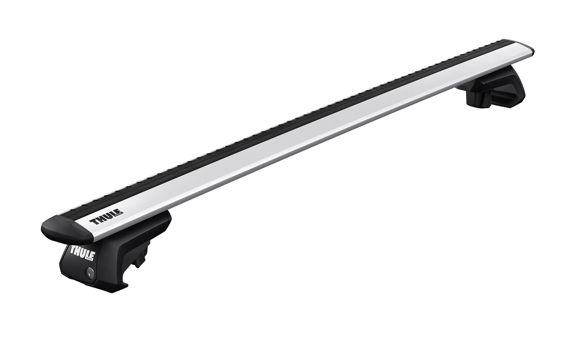 Thule kompletan krovni nosač (par šipki+komplet glava) sa aluminijskom šipkom WingBar Evo za tvorničke uzdužne šipke (7104)