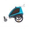 Thule Coaster XT plava dječja kolica i prikolica za bicikl za dvoje djece