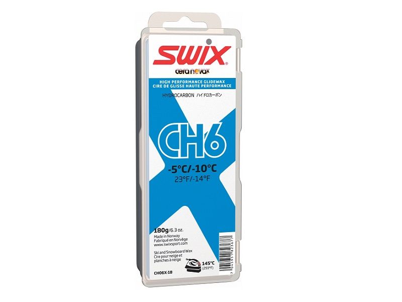 Swix CH6 plavi vosak za skije 180g -5°C/-10°C