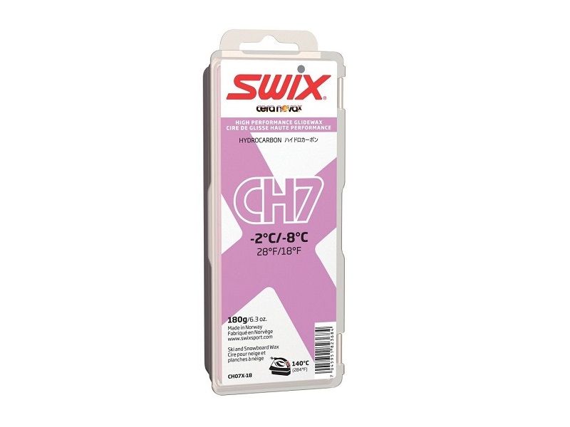 Swix CH7 ljubičasti vosak za skije 180g -2ºC/-8ºC