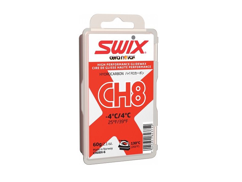 Swix CH8 crveni vosak za skije 60g -4°C/4°C