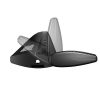 Komplet Thule krovni nosači (par šipki+komplet glava) sa crnom aluminijskom šipkom WingBar za tvorničke uzdužne šipke (7104/757/775)