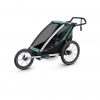 Thule Chariot Lite zeleno/crna dječja kolica za jedno dijete