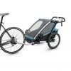Thule Chariot Sport 2 plavo/crna dječja kolica za dvoje djece