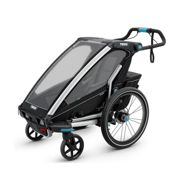 Thule Chariot Sport crna dječja kolica za jedno dijete