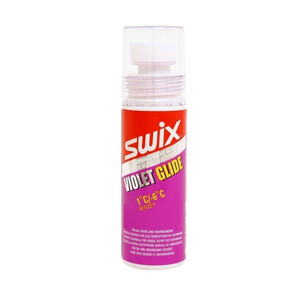 Swix tekući vosak violet glide +1°C/-6°C s aplikatorom 80ml