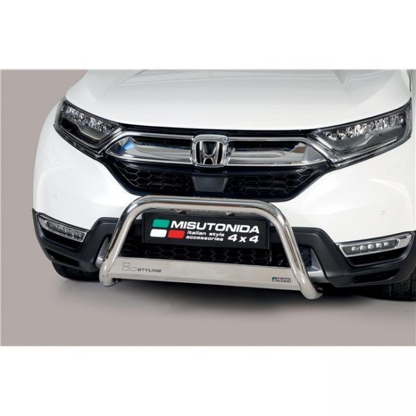 Misutonida Bull Bar Ø63mm inox srebrni za Honda CR-V Hybrid 2019 s EU certifikatom