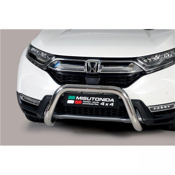 Misutonida Bull Bar Ø76mm inox srebrni za Honda CR-V Hybrid 2019 s EU certifikatom