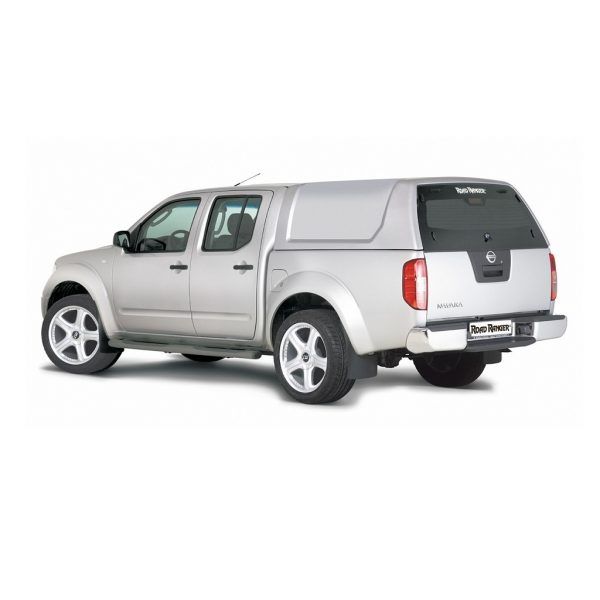 RoadRanger RH2 standard tvrdi pokrov/hardtop/canopy srebrni (Nevada Silver KLO) za pickup Nissan Navara D40 double cab 2005-2015 bez bočnih prozora