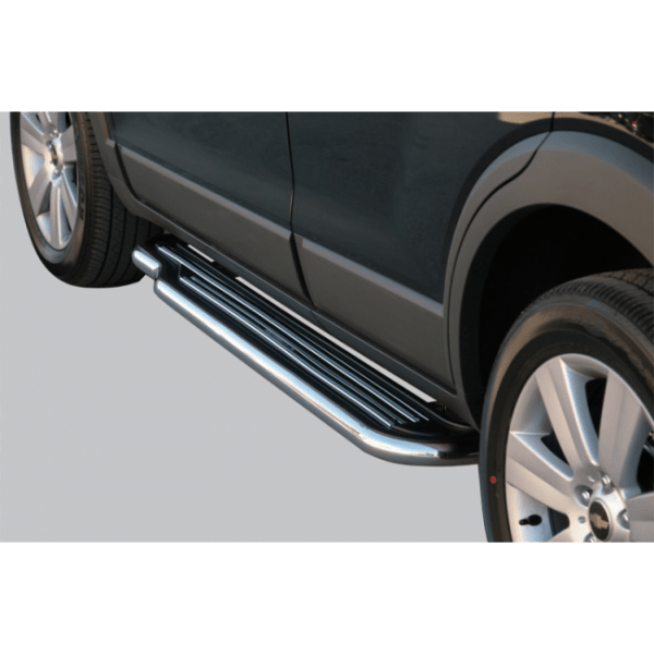 Misutonida bočne stepenice inox srebrne za Chevrolet Captiva 2006-2010 s TÜV certifikatom