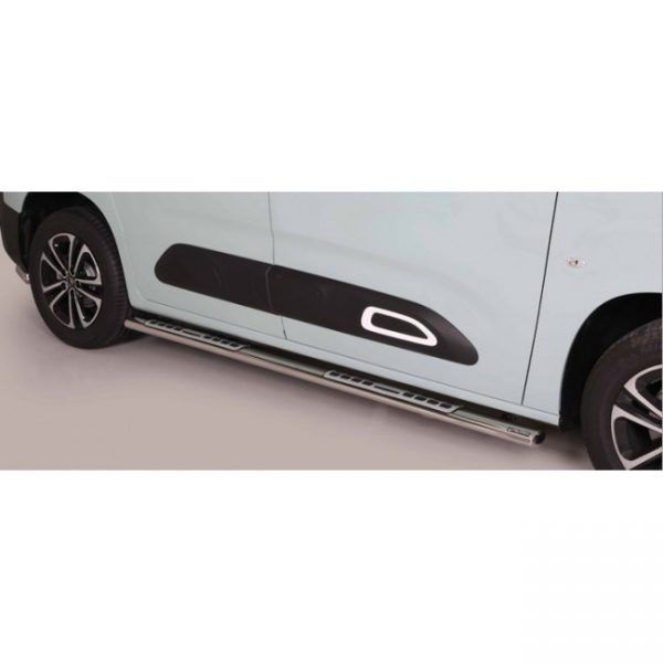 Misutonida bočne stepenice inox srebrne za Citroën Berlingo MWB 2018 s TÜV certifikatom