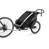 Thule Chariot Lite zeleno (agava)/crna sportska dječja kolica i prikolica za bicikl za jedno dijete (4u1)