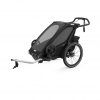 Thule Chariot Sport crna sportska dječja kolica i prikolica za bicikl za jedno dijete (4u1)