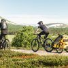 Thule Chariot Sport 2 crna sportska dječja kolica i prikolica za bicikl za dvoje djece
