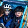 Thule Coaster XT zelena dječja kolica i prikolica za bicikl za dvoje djece