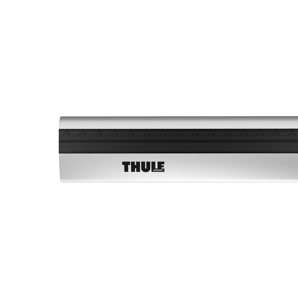 Komplet Thule krovni nosači sa sivom aluminijskom šipkom (par šipki sa glavama+spojnice) WingBar Edge za integrirane uzdužne