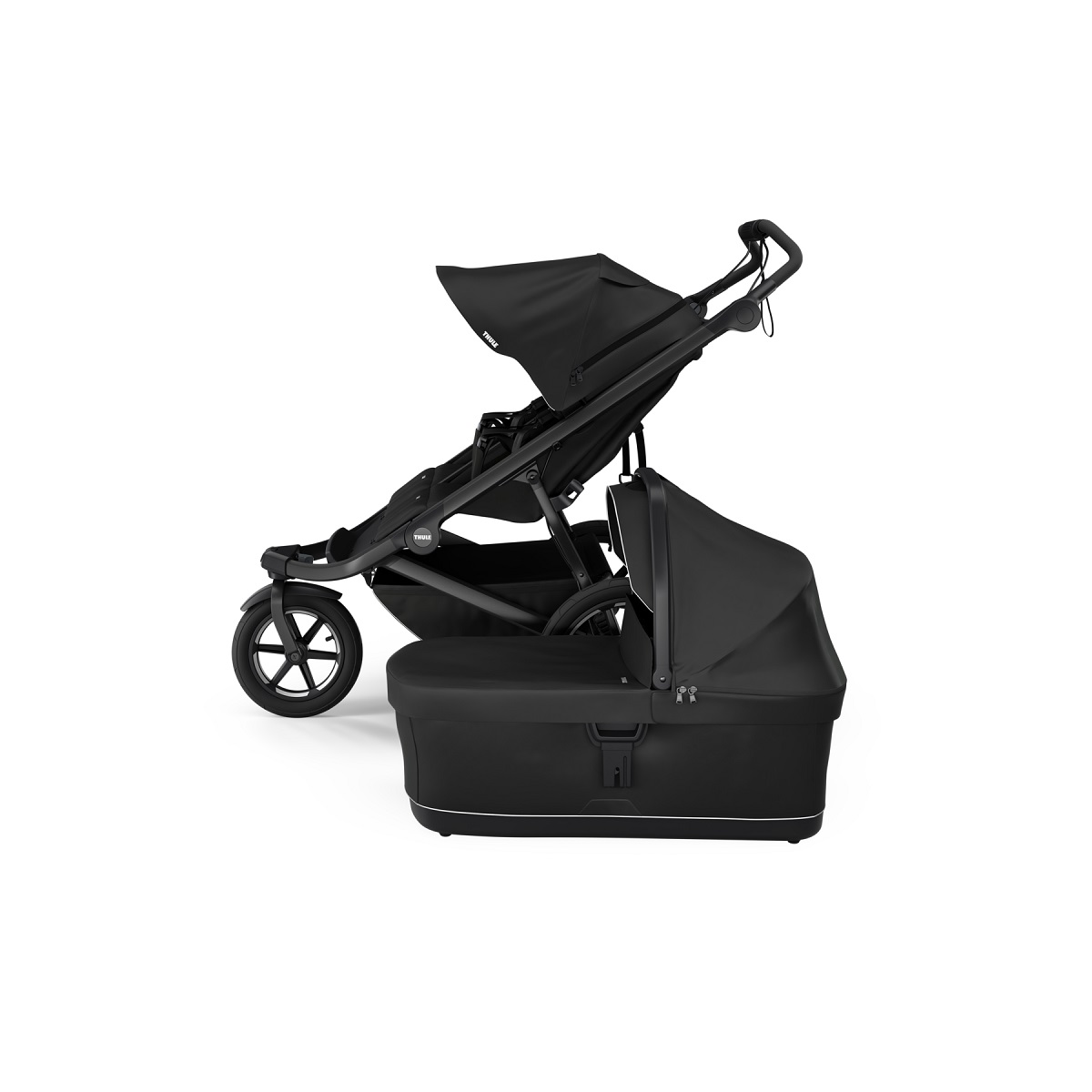 Thule Urban Glide 3 Double crna dječja kolica za dva djeteta