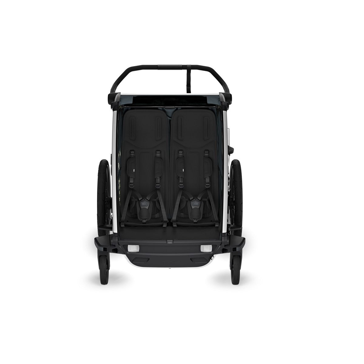 Thule Chariot Cross 2 double multifunkcionalna sportska prikolica za bicikl - 2 djece, siva