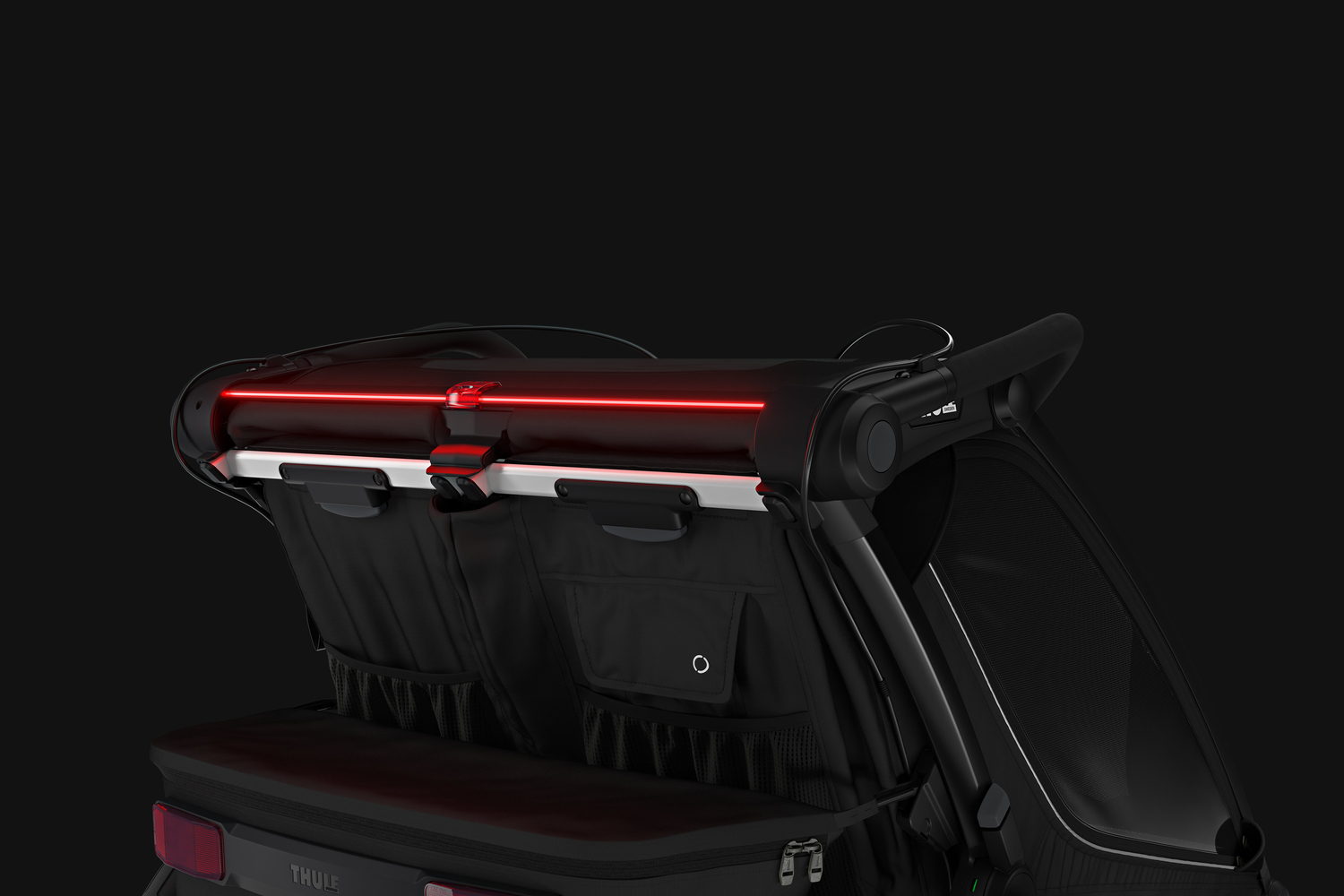 Thule Chariot Sport 2 double multifunkcionalna sportska prikolica za bicikl - 2 djece, crna