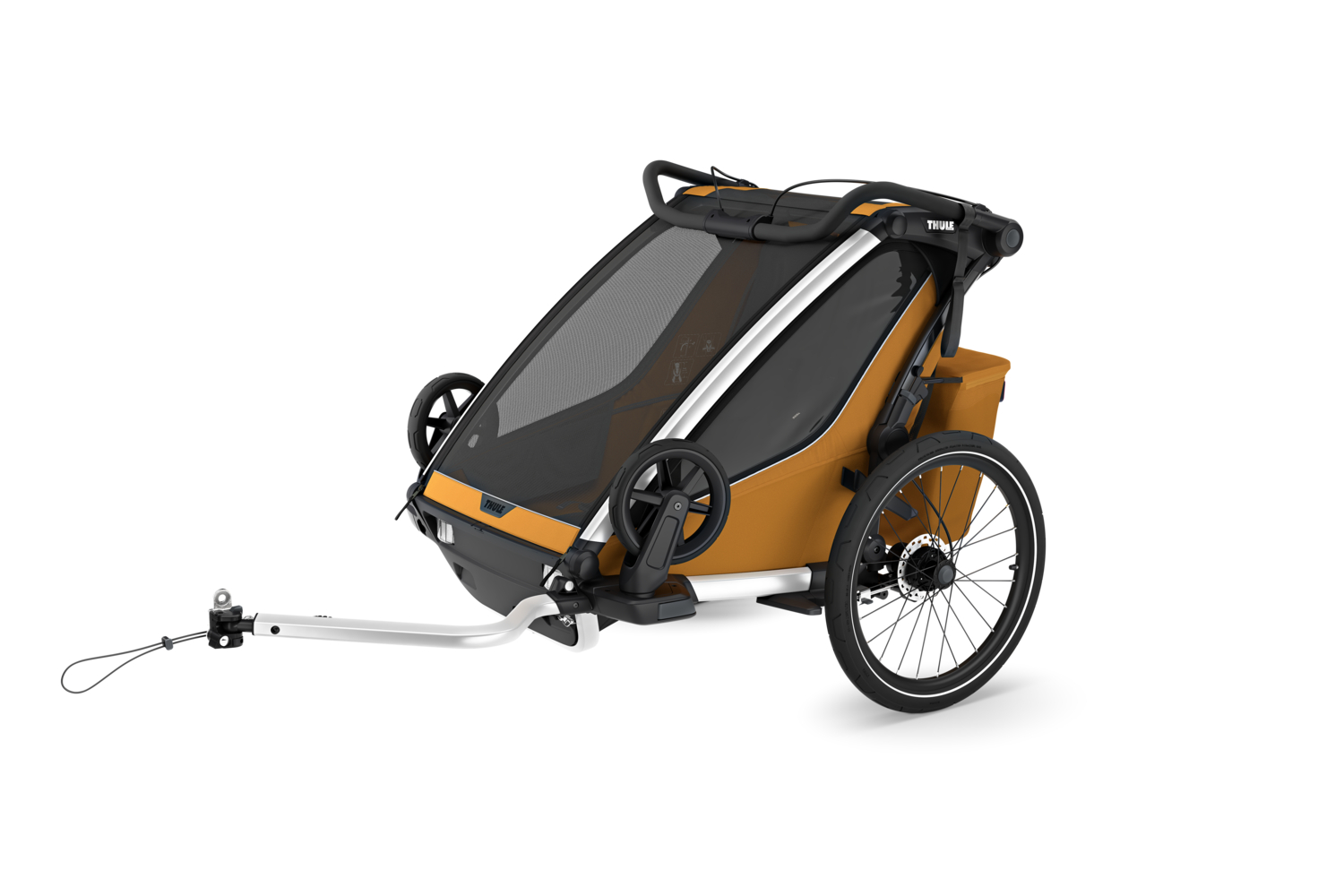 Thule Chariot Sport 2 double multifunkcionalna sportska prikolica za bicikl - 2 djece, narančasta