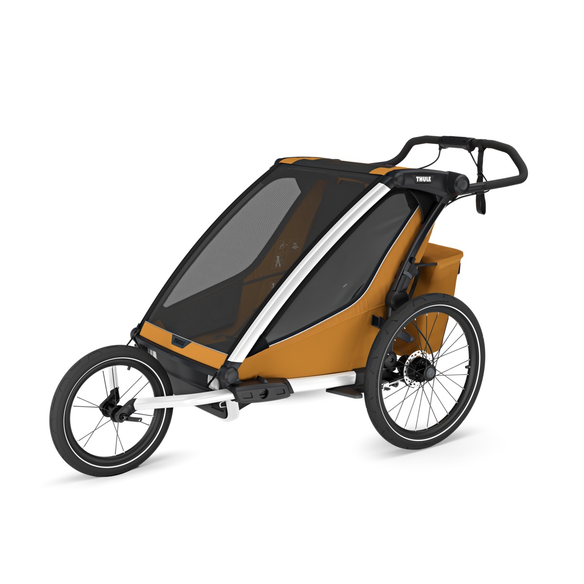 Thule Chariot Sport 2 double multifunkcionalna sportska prikolica za bicikl - 2 djece, narančasta