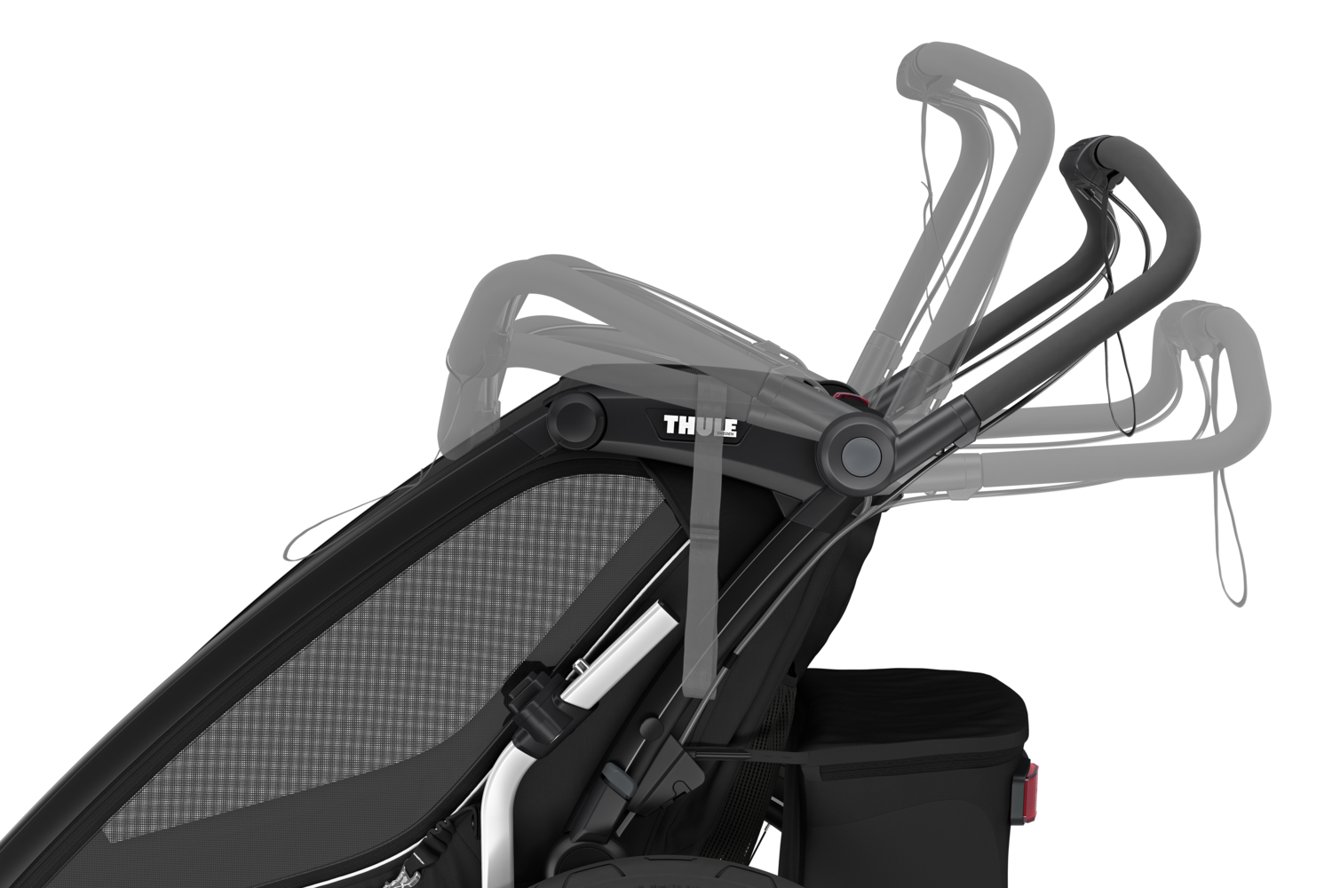 Thule Chariot Sport 2 double multifunkcionalna sportska prikolica za bicikl - 2 djece, crna