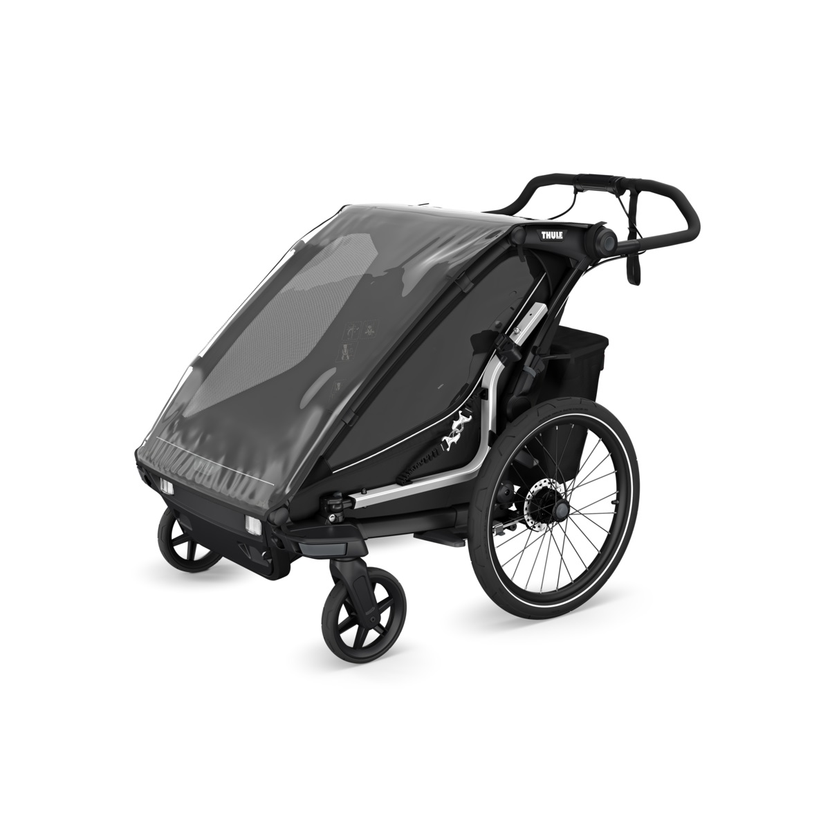 Thule Chariot Sport 2 double multifunkcionalna sportska prikolica za bicikl - 2 djece, narančasta