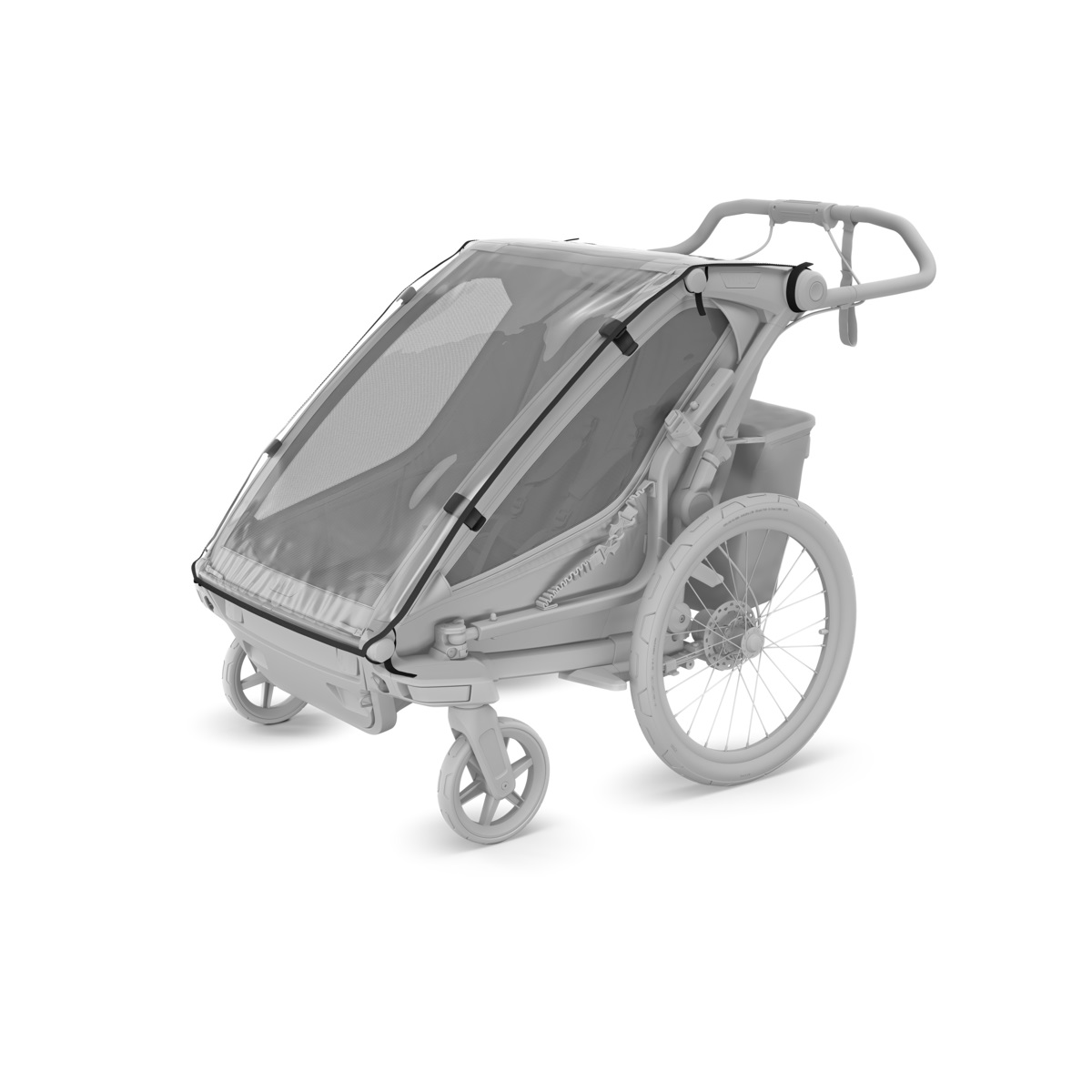 Thule Chariot Sport 2 single multifunkcionalna sportska prikolica za bicikl - 1 dijete, narančasta