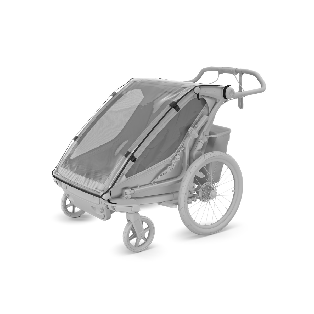 Thule Chariot Sport 2 double multifunkcionalna sportska prikolica za bicikl - 2 djece, narančasta