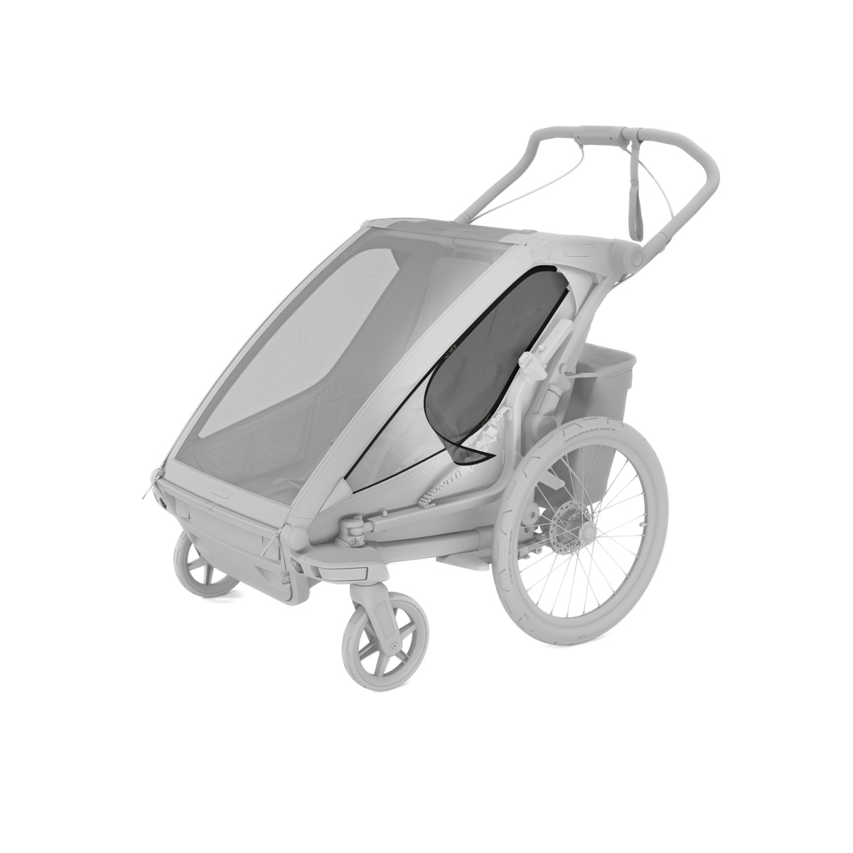 Thule Chariot Sport 2 double multifunkcionalna sportska prikolica za bicikl - 2 djece, crna