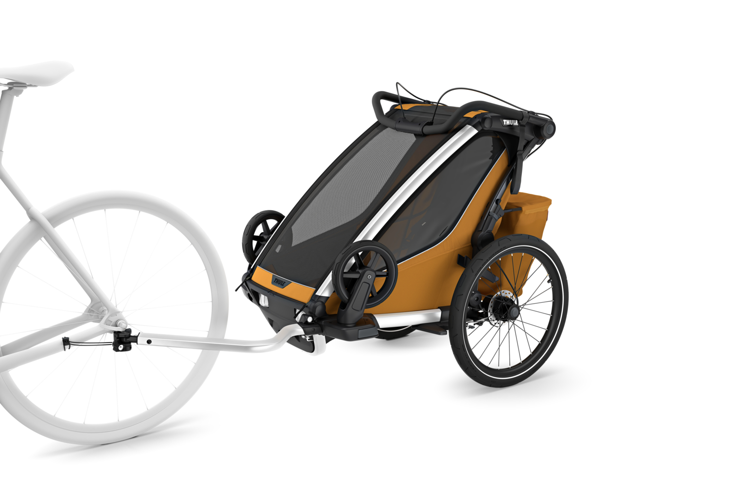 Thule Chariot Sport 2 single multifunkcionalna sportska prikolica za bicikl - 1 dijete, narančasta