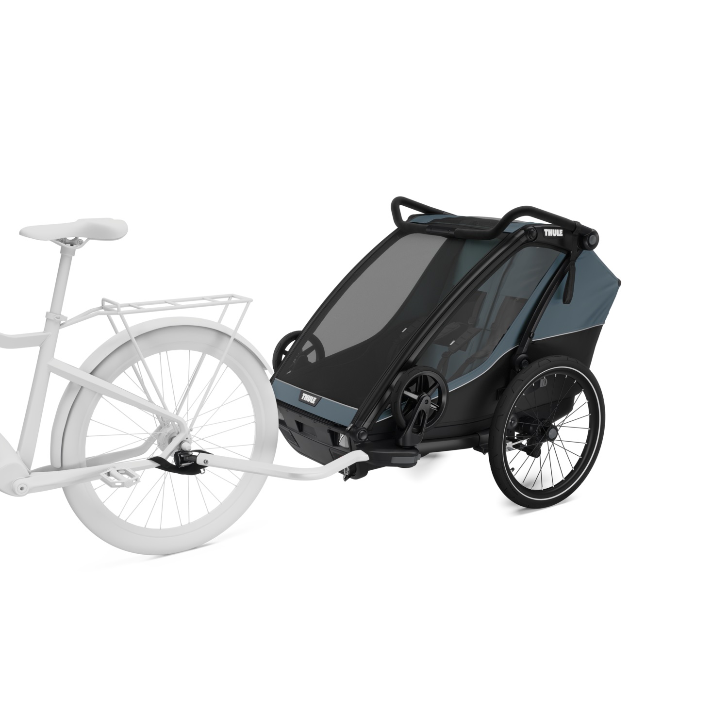 Thule Chariot Cab prikolica za bicikl s dva sjedala multisport tamno sive boje