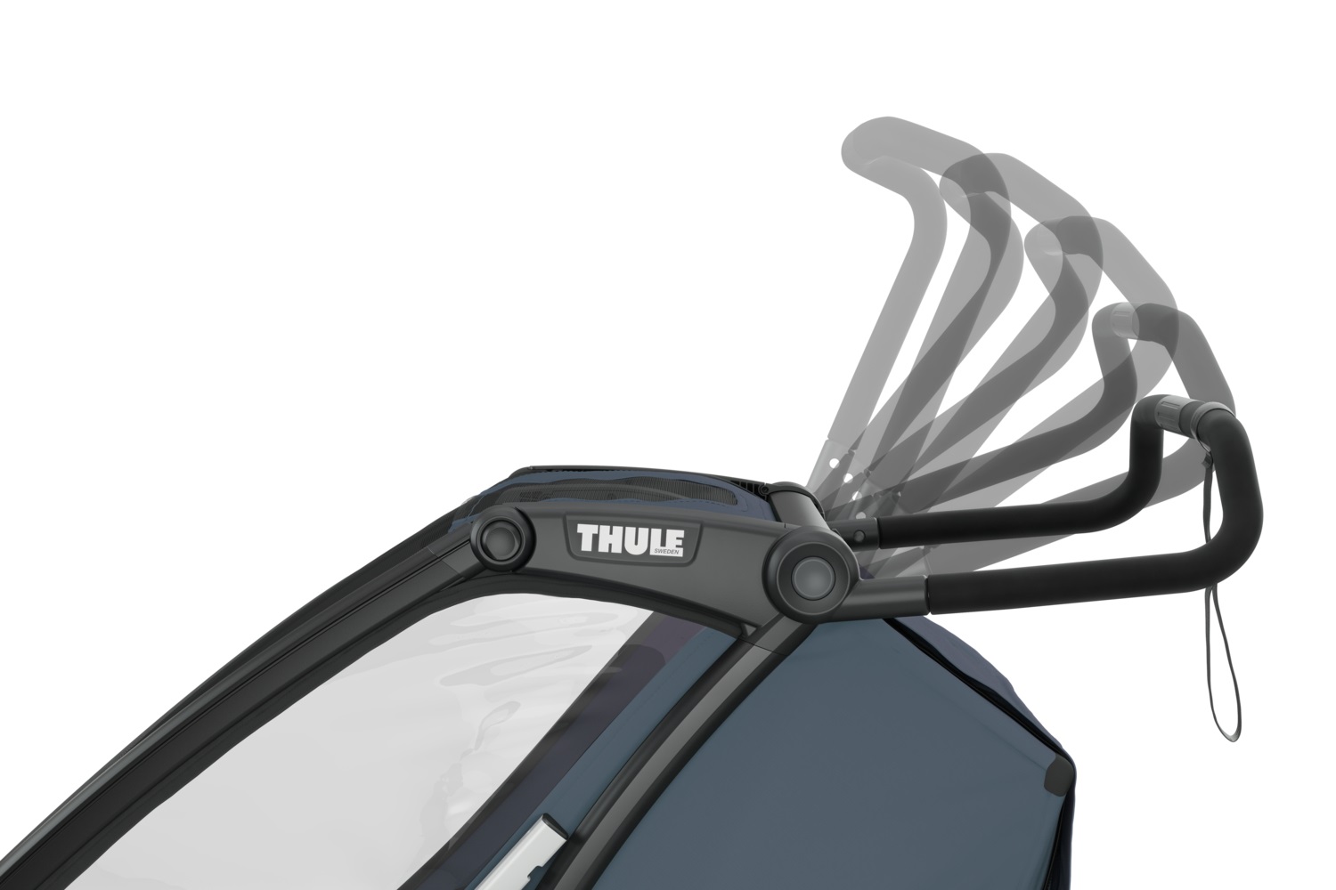 Thule Chariot Cab prikolica za bicikl s dva sjedala multisport tamno sive boje