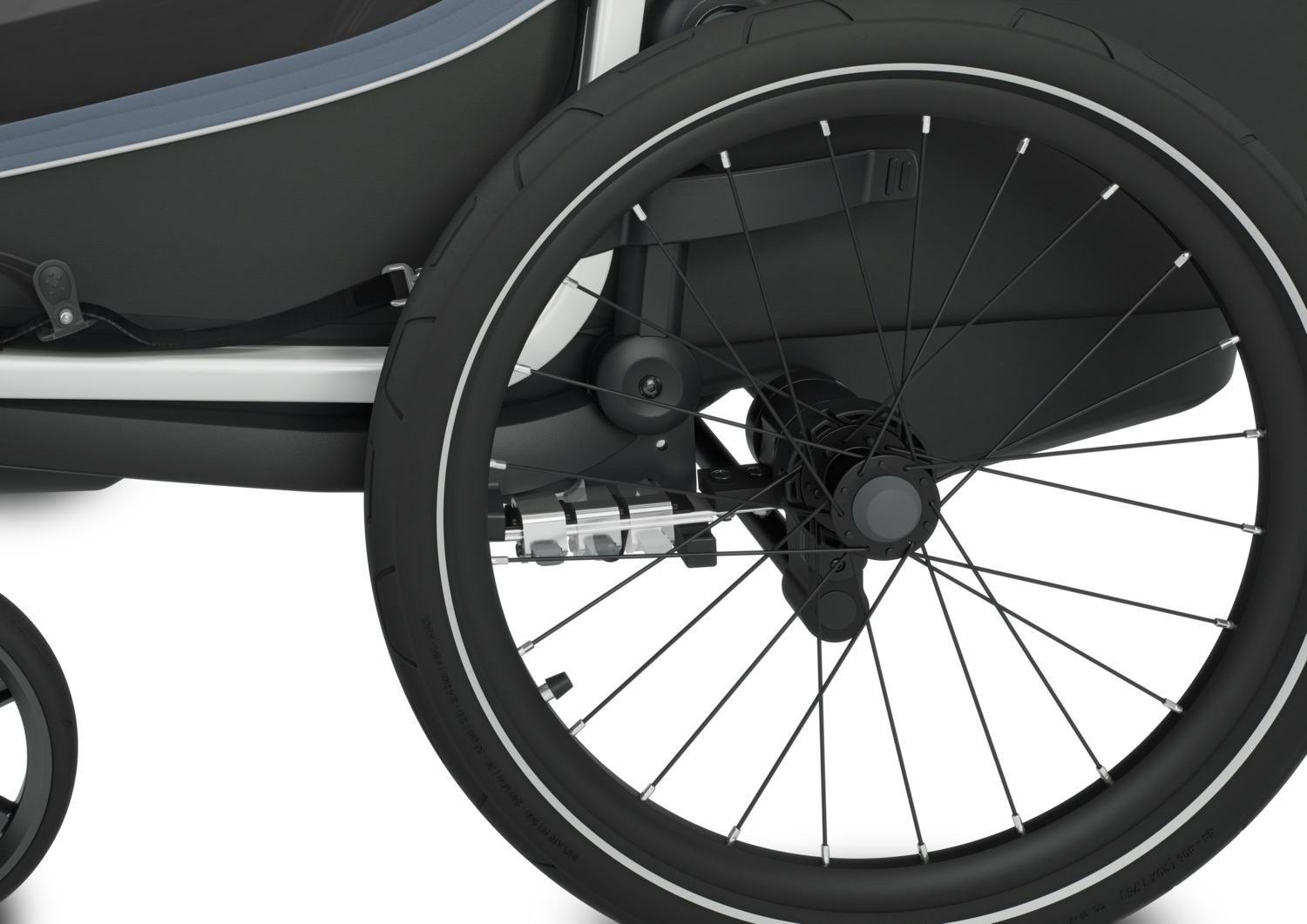 Thule Chariot Cab prikolica za bicikl s dva sjedala multisport tamno sive boje