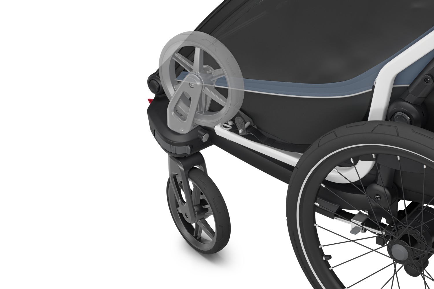 Thule Chariot Cab prikolica za bicikl s dva sjedala multisport tamno sive boje