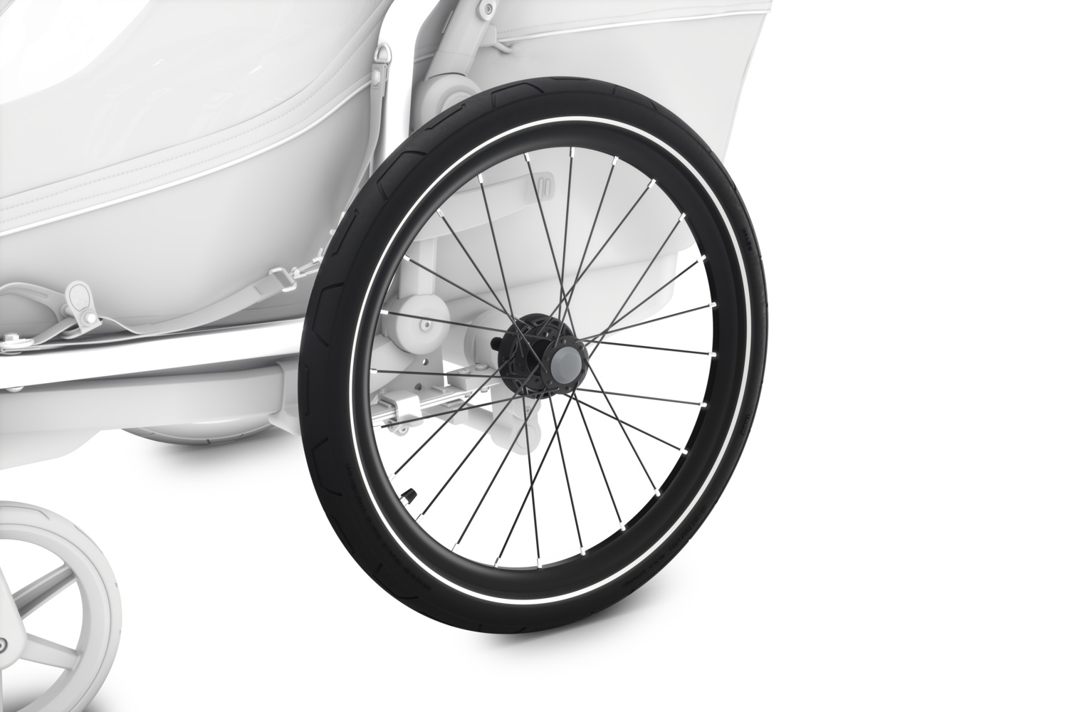 Thule Chariot Cab prikolica za bicikl s dva sjedala multisport tamno sive boje