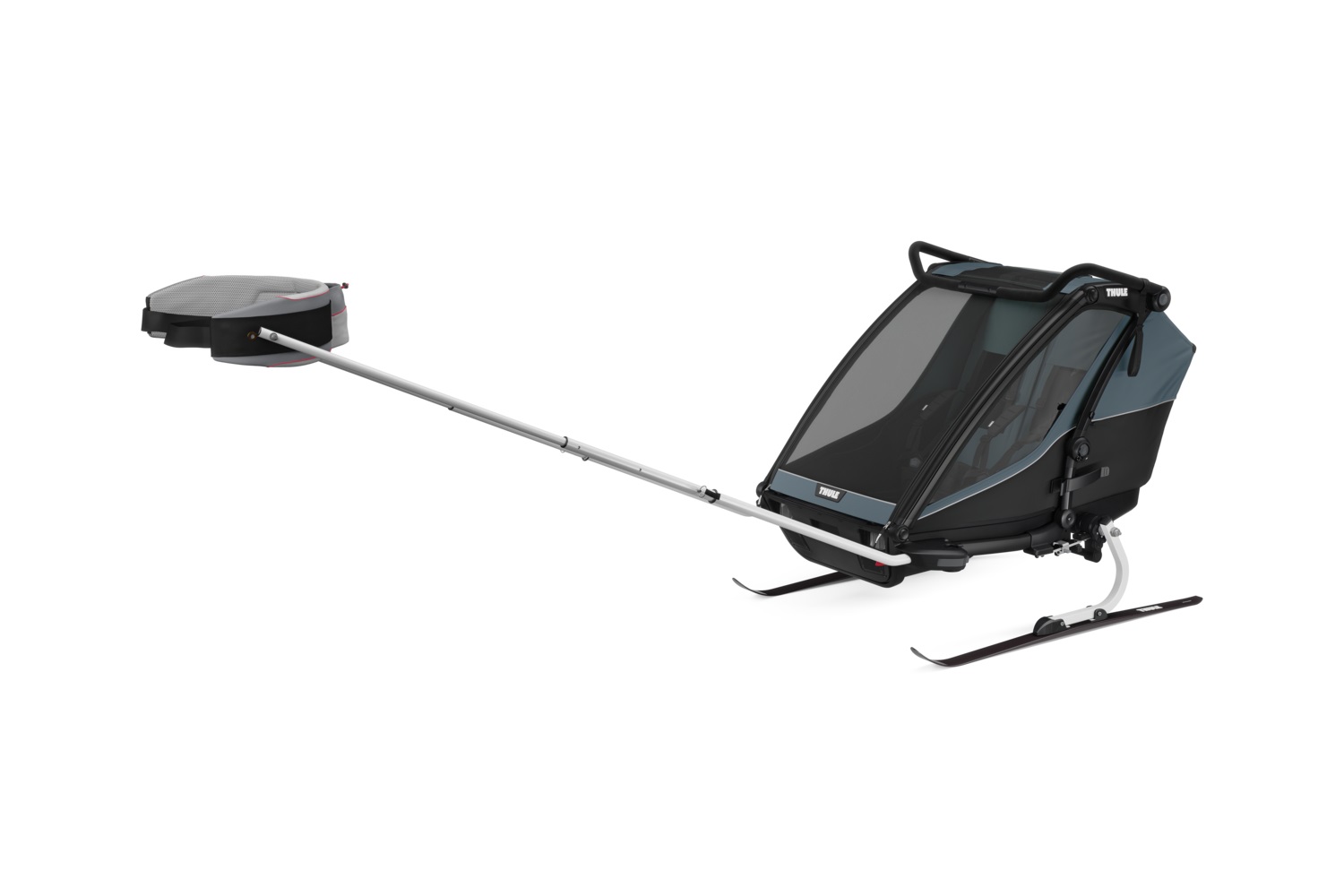 Thule Chariot Cab prikolica za bicikl s dva sjedala multisport tamno sive boje