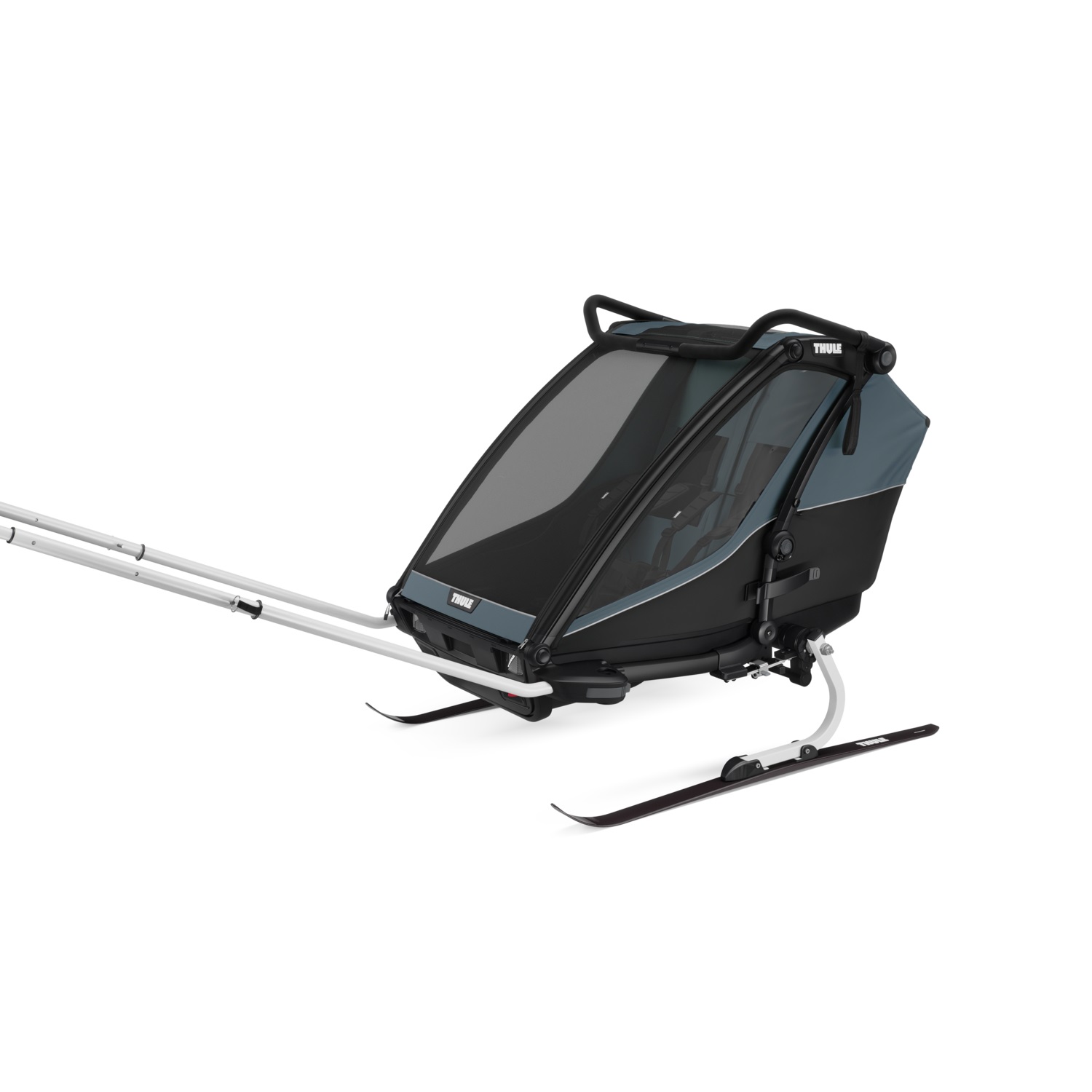 Thule Chariot Cab prikolica za bicikl s dva sjedala multisport tamno sive boje