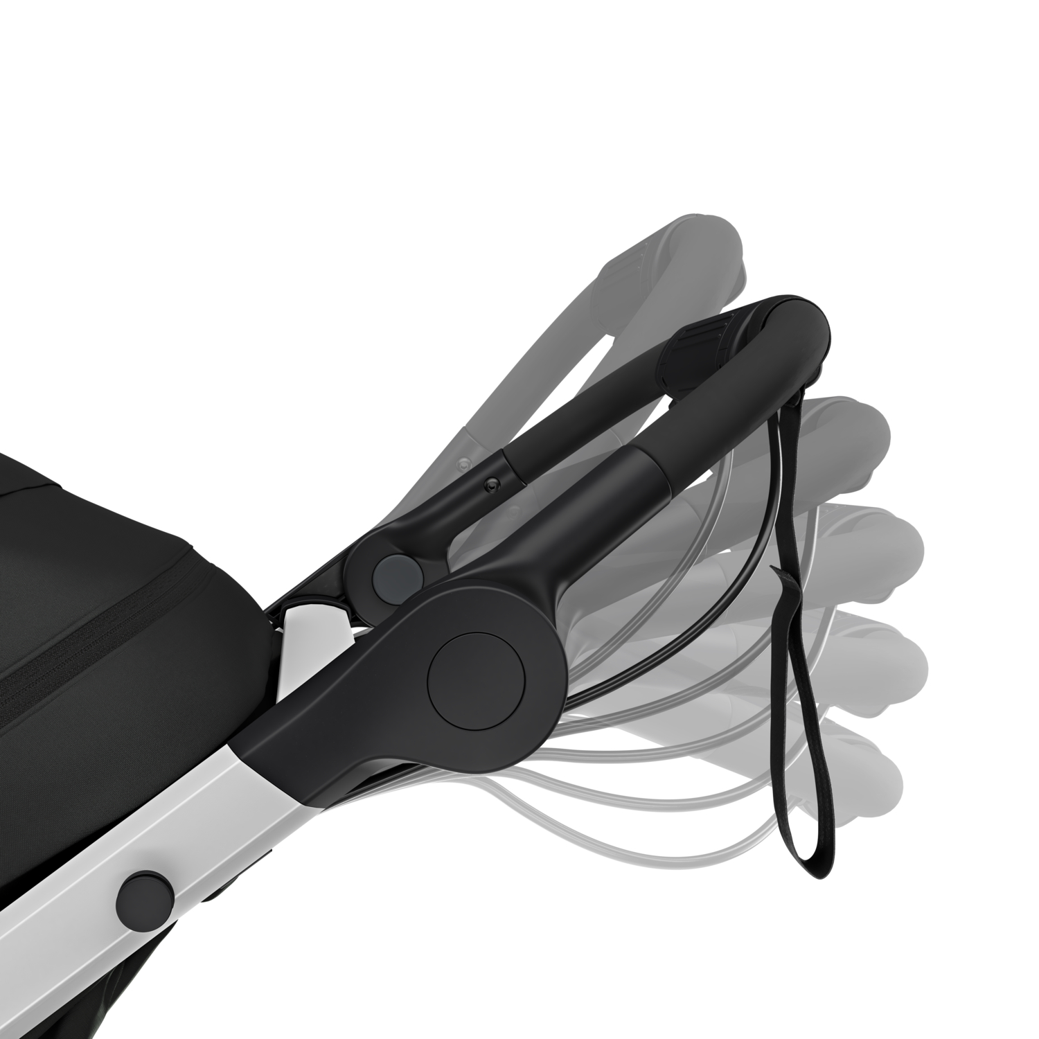 Thule Glide 3 univerzalna sklopiva kolica i kolica za trčanje crne boje