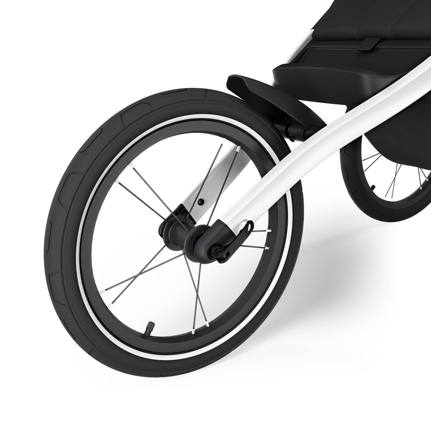 Thule Glide 3 univerzalna sklopiva kolica i kolica za trčanje crne boje