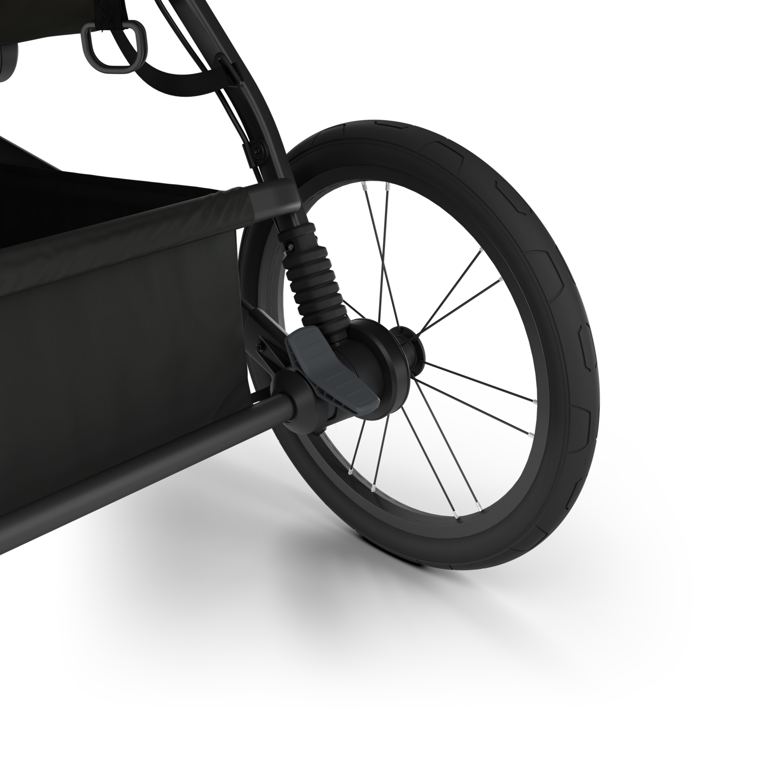 Thule Glide 3 univerzalna sklopiva kolica i kolica za trčanje crne boje