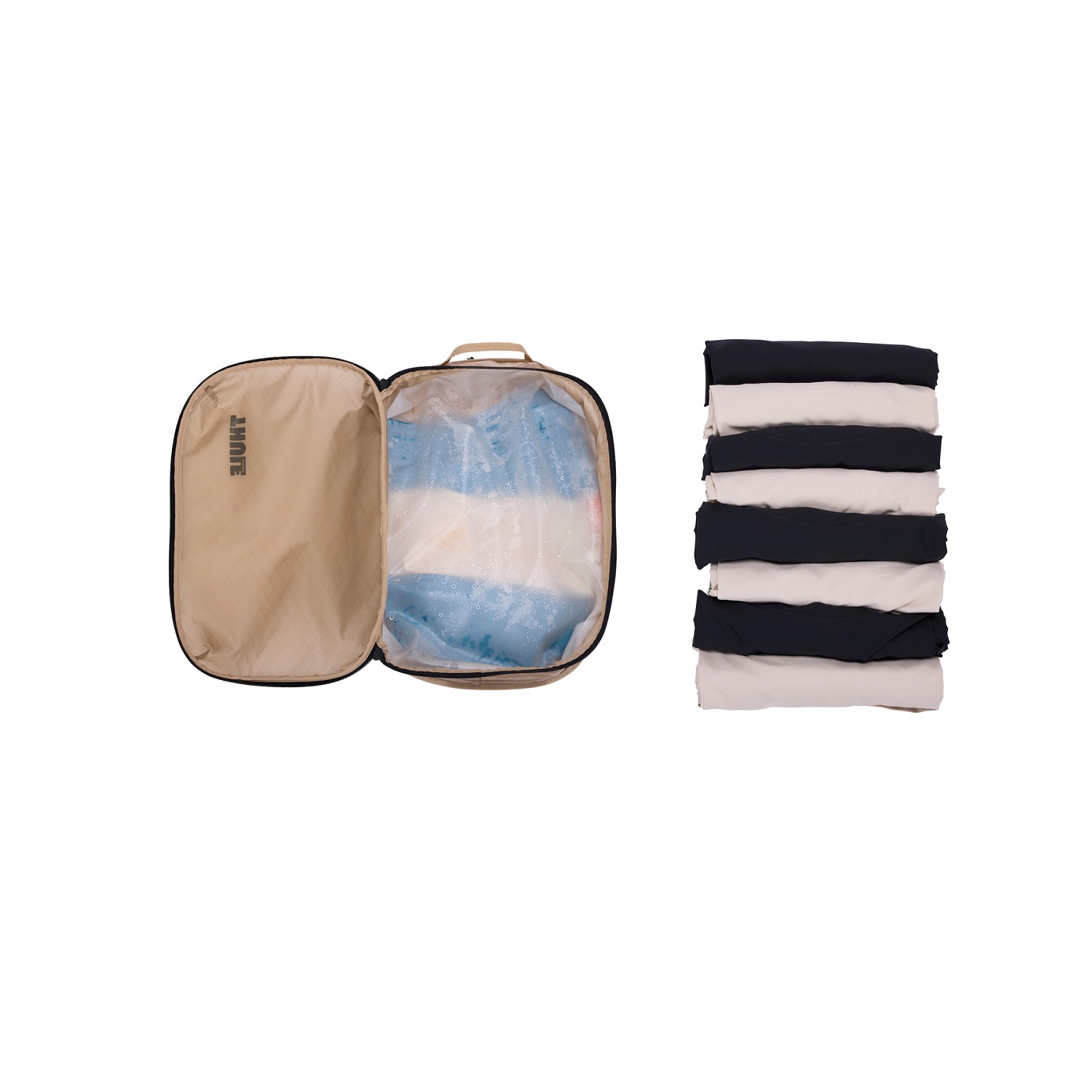 Thule clean/dirty packing cube srednja kocka za pakiranje čisto/prljavo - bež