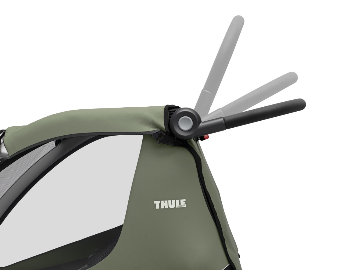 Thule Courier prikolica za bicikl za djecu, pse ili teret zelena