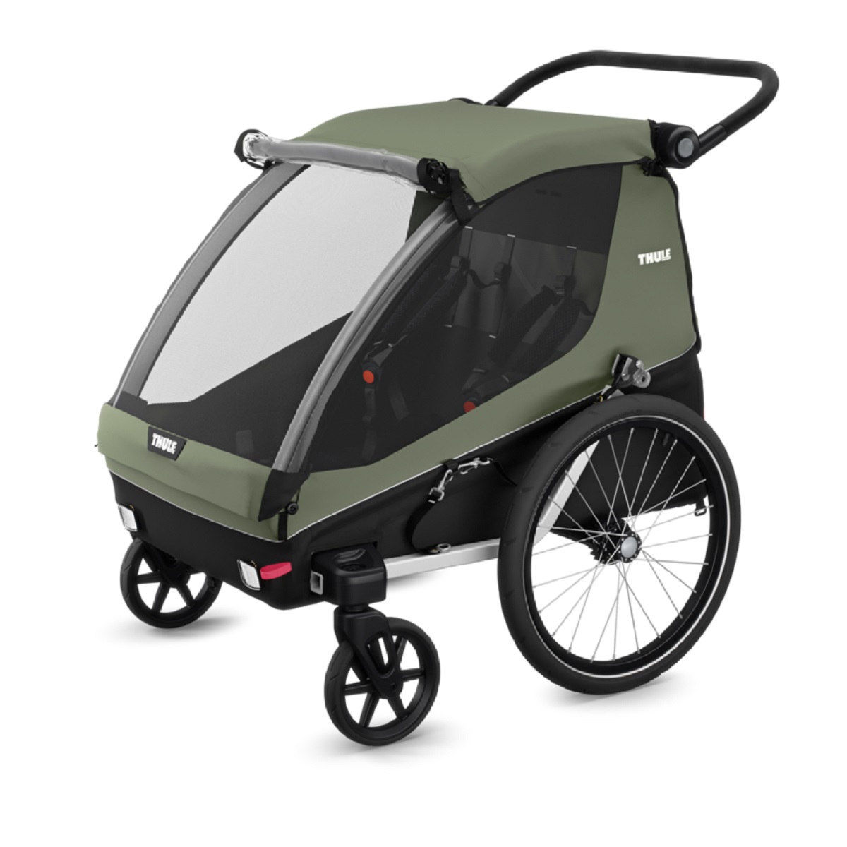 Thule Courier prikolica za bicikl za djecu, pse ili teret zelena