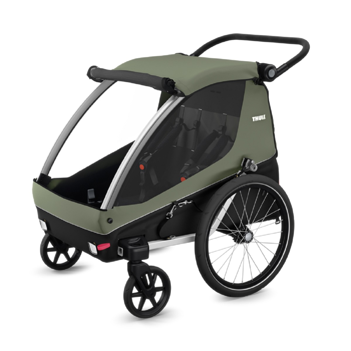 Thule Courier prikolica za bicikl za djecu, pse ili teret zelena