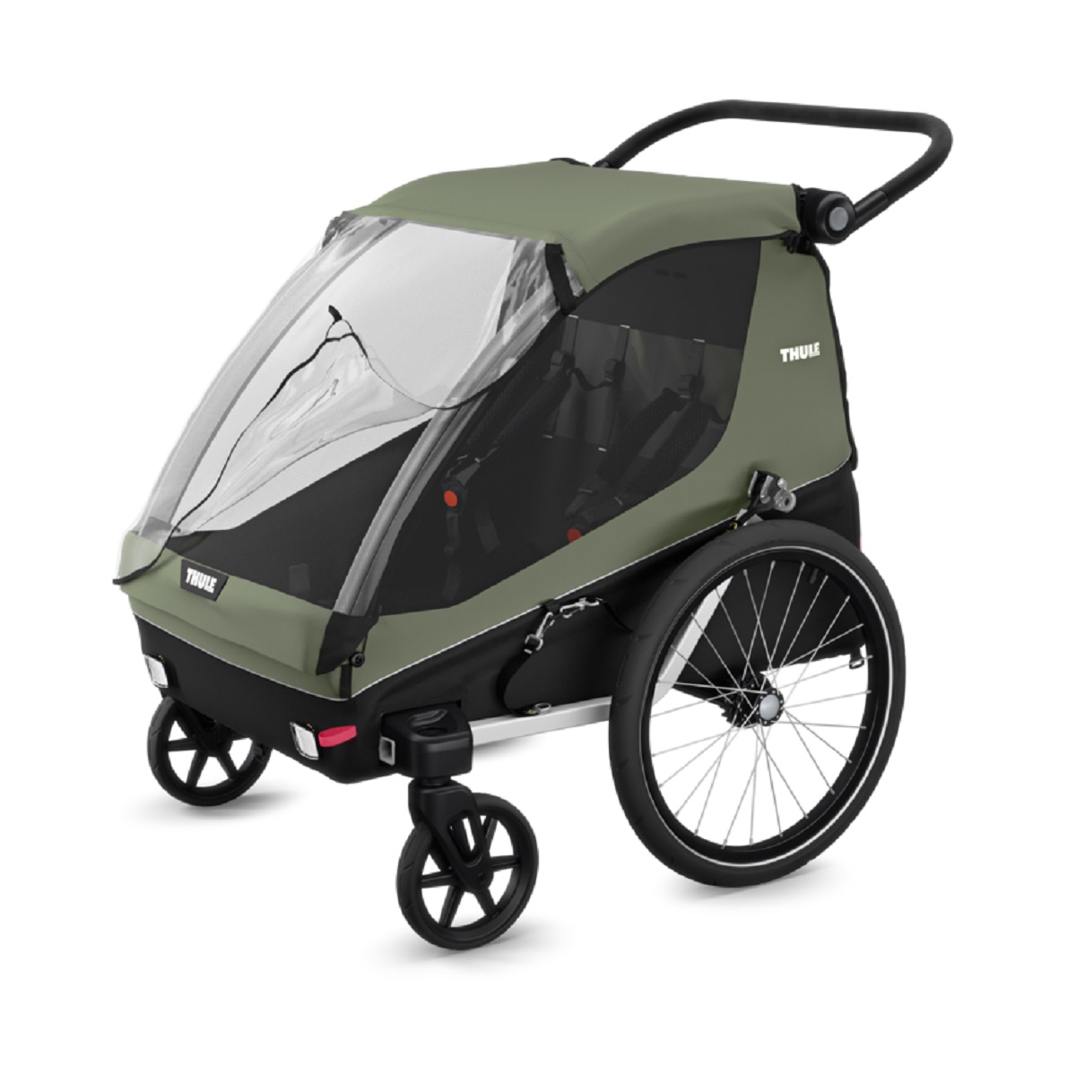 Thule Courier prikolica za bicikl za djecu, pse ili teret zelena