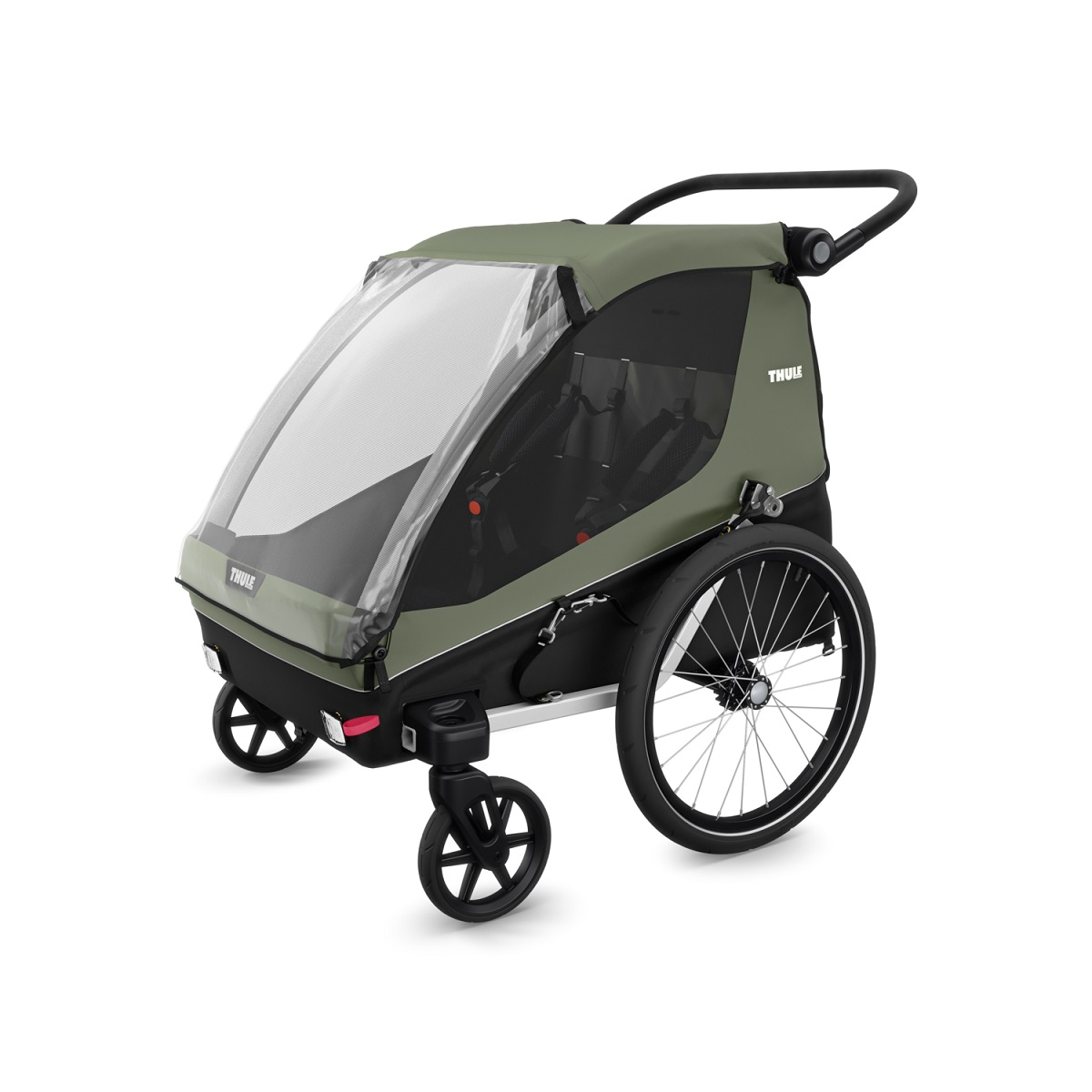 Thule Courier prikolica za bicikl za djecu, pse ili teret zelena