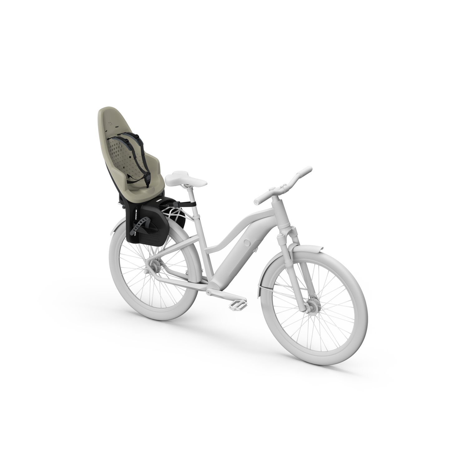 Dječja sjedalica stražnja za nosač tereta Thule Yepp 2 Maxi bež NOVO