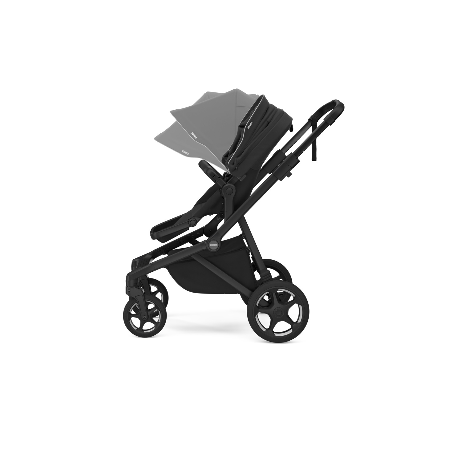 Thule Sleek 2 konvertibilna dječja kolica crno na crno