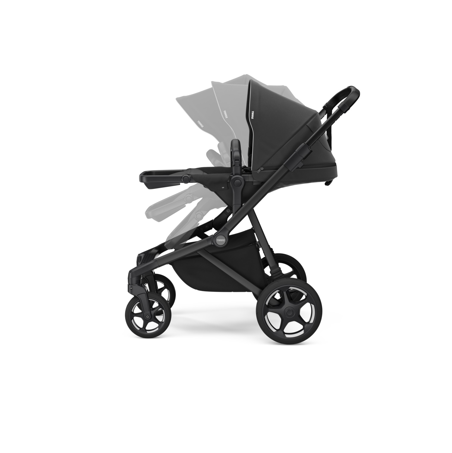 Thule Sleek 2 konvertibilna dječja kolica semđa na crno